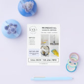 Custom Photo Logo Modern Business Marketing Flyer (Enkel)