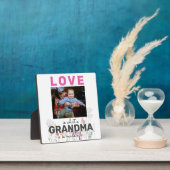Custom Photo Love Grandma 5.25 x 5.25 Fotoplaat (Insitu)