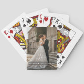 Custom Photo Love script Wedding favorieten Poker  Pokerkaarten (Achterkant)
