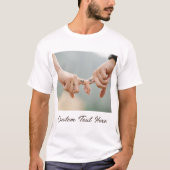 Custom Photo Love T-Shirt Uw foto's en tekst (Voorkant)