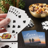 Custom Photo Love Vriendin Boyfriend Script Pokerkaarten (Insitu)