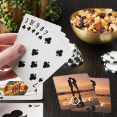 Custom Photo Love Vriendin Boyfriend Script Pokerkaarten (Insitu)