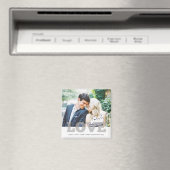 Custom Photo Love Wedding Favor Magneet (Insitu (Vaatwasser))