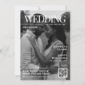Custom Photo Magazine Hoesje Unique Wedding Kaart (Voorkant)