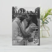 Custom Photo Magazine Hoesje Unique Wedding Kaart (Staand voorkant)