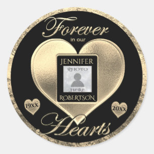 Custom Photo Memorial in Loving Memory Sleutelhang Ronde Sticker
