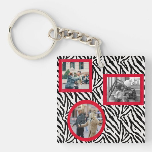 Custom Photo Memories Acrylic Keychain (voorkant)