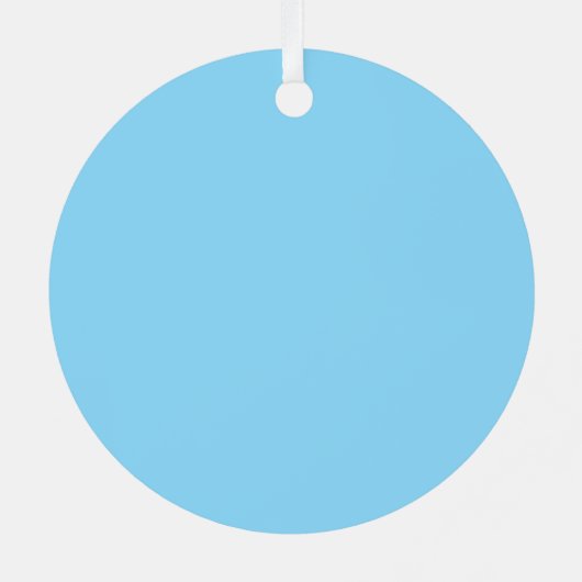 Custom Photo Metal Circle Christmas Ornament (Achterkant)