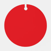 Custom Photo Metal Circle Christmas Ornament (Achterkant)