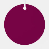 Custom Photo Metal Circle Christmas Ornament (Achterkant)