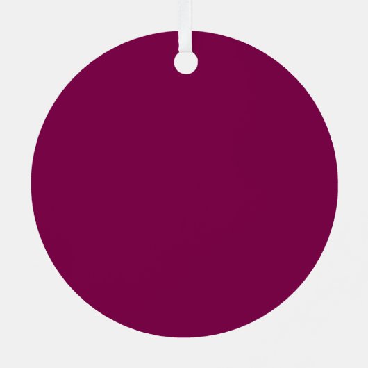 Custom Photo Metal Circle Christmas Ornament (Achterkant)