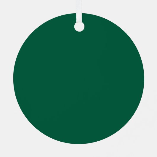 Custom Photo Metal Circle Christmas Ornament (Achterkant)