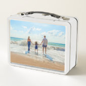 Custom Photo Metal Lunch Box Uw favoriete foto's (Achterkant)