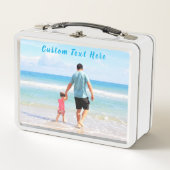 Custom Photo Metal Lunch Box Uw foto's en tekst (Voorkant)