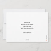 Custom Photo Modern Holiday 2026 Calendar Card Feestdagenkaart (Achterkant)