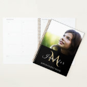 Custom Photo Monogram Appointment Monthly Daily Planner (Display)