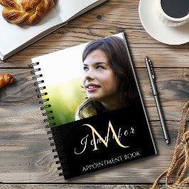 Custom Photo Monogram Appointment Monthly Daily Planner
