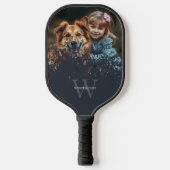 Custom Photo Monogrammed Pickleball Paddle (Voorkant)