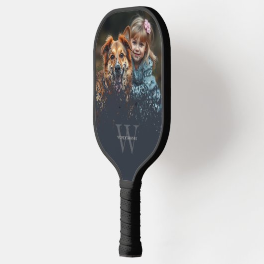 Custom Photo Monogrammed Pickleball Paddle (Links)
