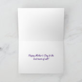 Custom Photo Mother's Day Card Bedankkaart (Binnen)