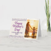 Custom Photo Mother's Day Card Bedankkaart (Voorkant)