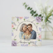 Custom Photo Mother's day Kaart (Staand voorkant)