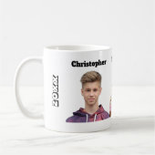 Custom Photo Mug 3 Photo Face Cutout Koffiemok (Links)