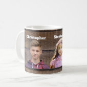 Custom Photo Mug 3 Photo Faces Koffiemok (Voorkant links)