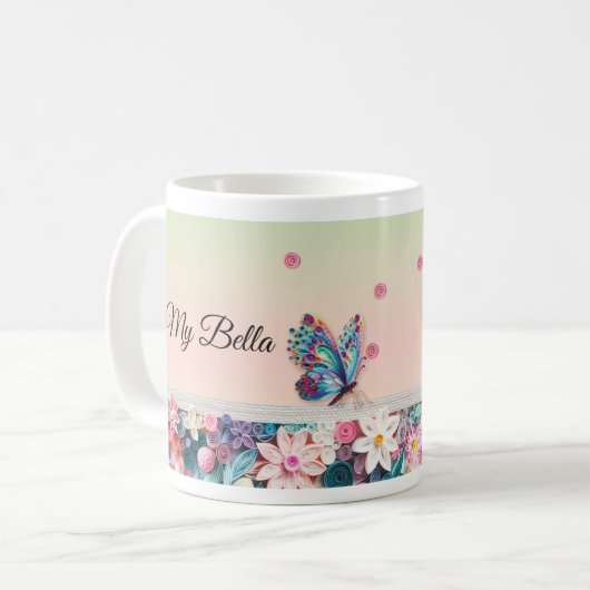 Custom photo Mug, Personalized Coffee Cup, designe Koffiemok (Voorkant links)