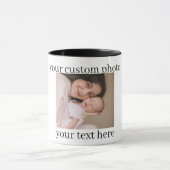 Custom Photo Mug Personalized Gift with Text Mok (Midden)