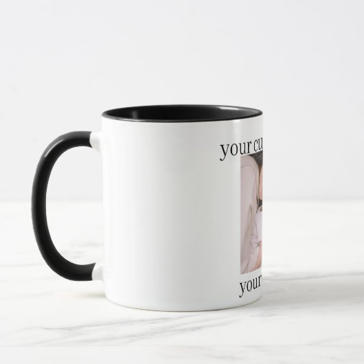 Custom Photo Mug Personalized Gift with Text Mok (Links)