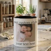 Custom Photo Mug Personalized Gift with Text Mok