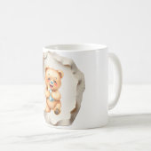 Custom Photo Mug with Modern Abstract Background Koffiemok (Voorkant rechts)