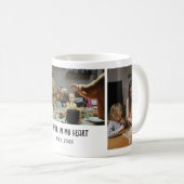 Custom Photo Mug with Personal Message and Date Koffiemok (Voorkant rechts)