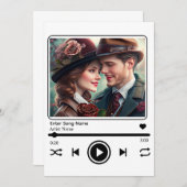 Custom Photo Music Player Kaart (Voorkant / Achterkant)