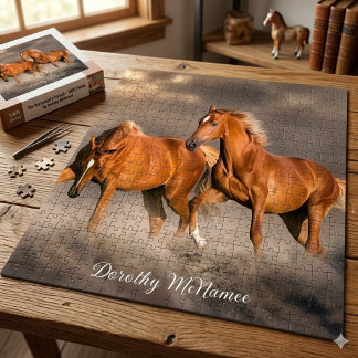 Custom Photo & Name Jigsaw Puzzle Gift Legpuzzel