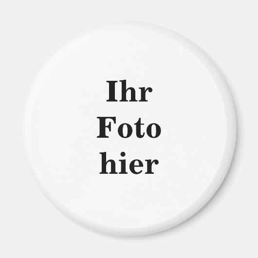 Custom photo name personalized Magnet (Voorkant)