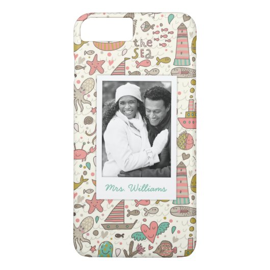 Custom Photo & Name Summer Shitern Case-Mate iPhone Case (Achterkant)
