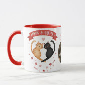 Custom Photo & Name Valentine's Cat Mom Gift Mok (Links)