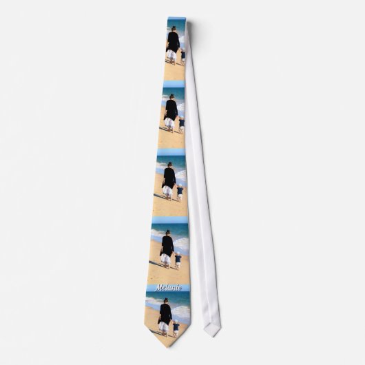 Custom Photo Neck Tie Personalized Name Stropdas (Voorkant)