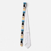 Custom Photo Neck Tie Personalized Name Stropdas (Achterkant)