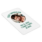 custom photo newborn baby announcement magneet (Rechterzijde)