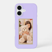 Custom Photo Pastel Lavender Case-Mate iPhone 16 Hoesje (Achterkant)
