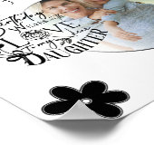 Custom Photo Pattern Daughter Birthday Poster (Hoek)