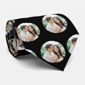 Custom Photo Pattern Wedding Tie, Personalised  Stropdas (Opgerold)