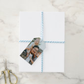 Custom Photo Personalized Cadeaulabel (Met Touw)