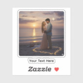 Custom Photo Personalized Custom-Cut Vinyl Sticker (Vel)