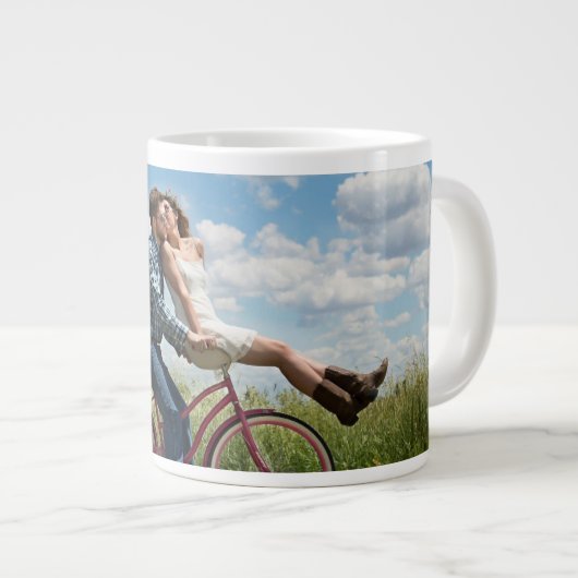 Custom Photo Personalized Grote Koffiekop (Voorkant rechts)