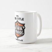 Custom Photo Personalized Job Title & Workplace  Koffiemok (Voorkant rechts)