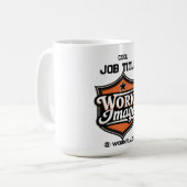 Custom Photo Personalized Job Title & Workplace  Koffiemok (Voorkant links)